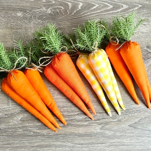 Easter Carrots, Stuffed Farmhouse Carrots, Easter Basket Stuffers Carrots. Reindeer Carrots. Easier Decor.