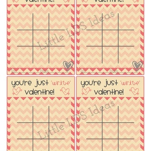 Pencil Valentine Printable You're Just 'write' Valentine image 3