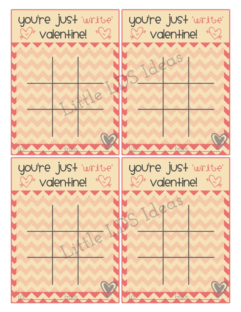 Pencil Valentine Printable You're Just 'write' Valentine image 3