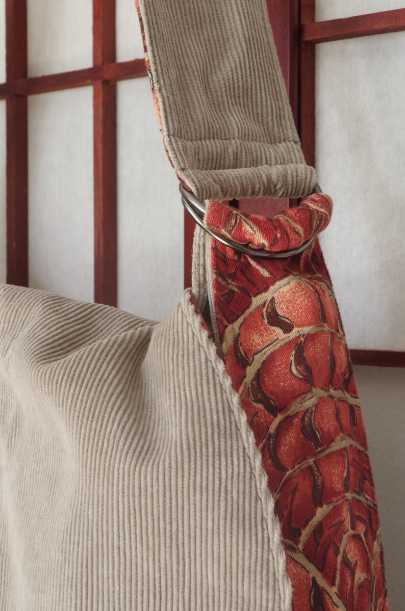 Upcycled Corduroy Messenger Handmade Eco Friendly Vegan Etsy