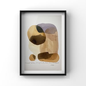 8x10” PRINT, natural inks foraged in the PNW, Giant Puffball Mushroom, Rose and Sulfur inks
