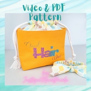 PDF Pattern Download JT Drawstring Pouch With Video Tutorial image 1