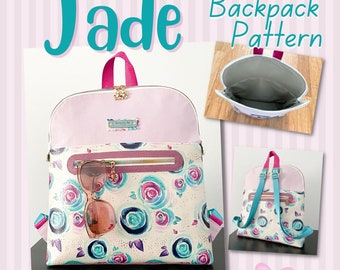 Patron PDF | Sac à dos "Jade" | JustynaTHandMade