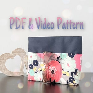 PDF & Video Pattern JT Purse Organizer 5 Pocket Outside / 5 Pockets Inside image 1