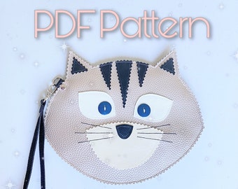 PDF Pattern Download | "Cat" Zipper Pouch / Wristlet | Fully Lined