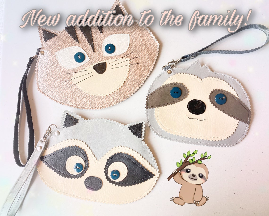 PDF Pattern Download | Sloth Zipper Pouch / Wristlet | Fully Lined - Etsy