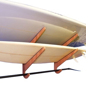Paddleboard Rack, Longboard Surfboard Rack & Wakeboard Rack - Bamboo -  Horizontal Indoor Paddle Board Storage - O&#39;ahu Series