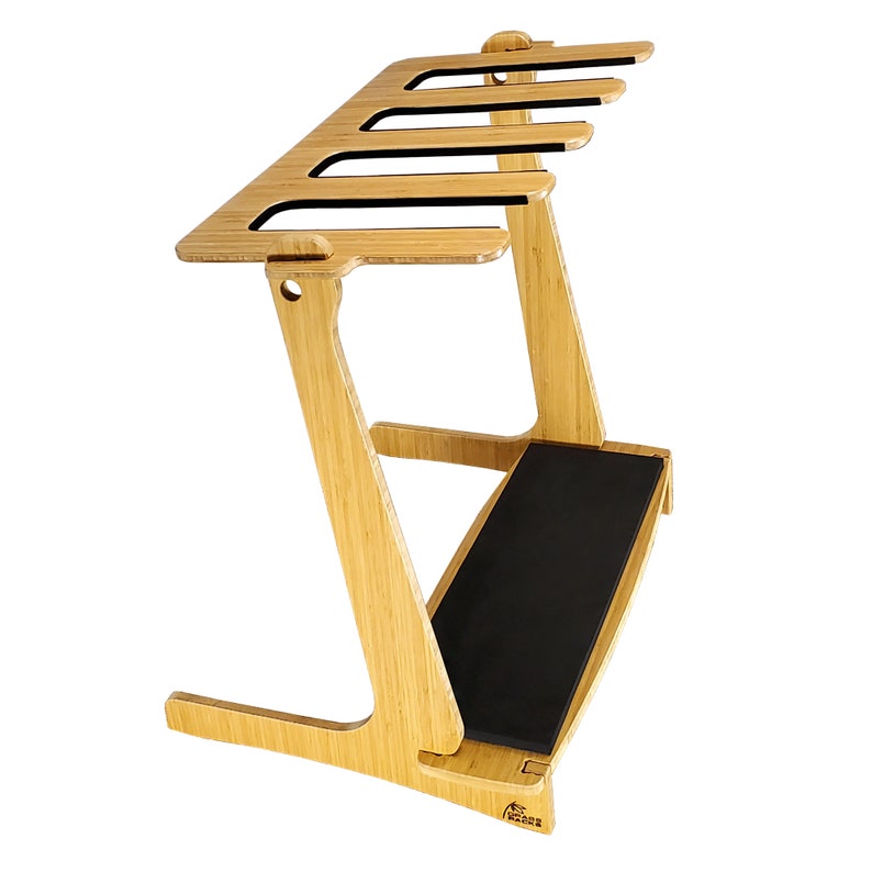 Surfboard Rack Premium Bamboo/birch Vertical Freestanding Etsy