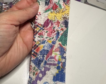 Scrappy Fabric Bookmark Sewing Tutorial: Scrap Project (PDF Pattern)