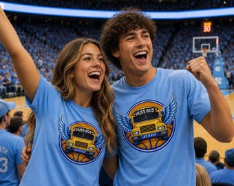 Huss Bus Basketball Tee, Let it Fly, Omaha Nebraska Basketball T-shirt Go Jays, College