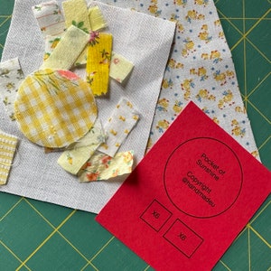 Sunshine Mini Pocket Quilt Pattern, Instructions AND KIT image 5