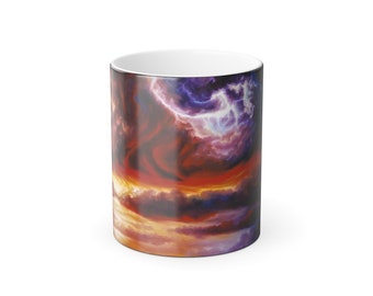 Black Color Morphing Mug - TEMPEST, 11oz