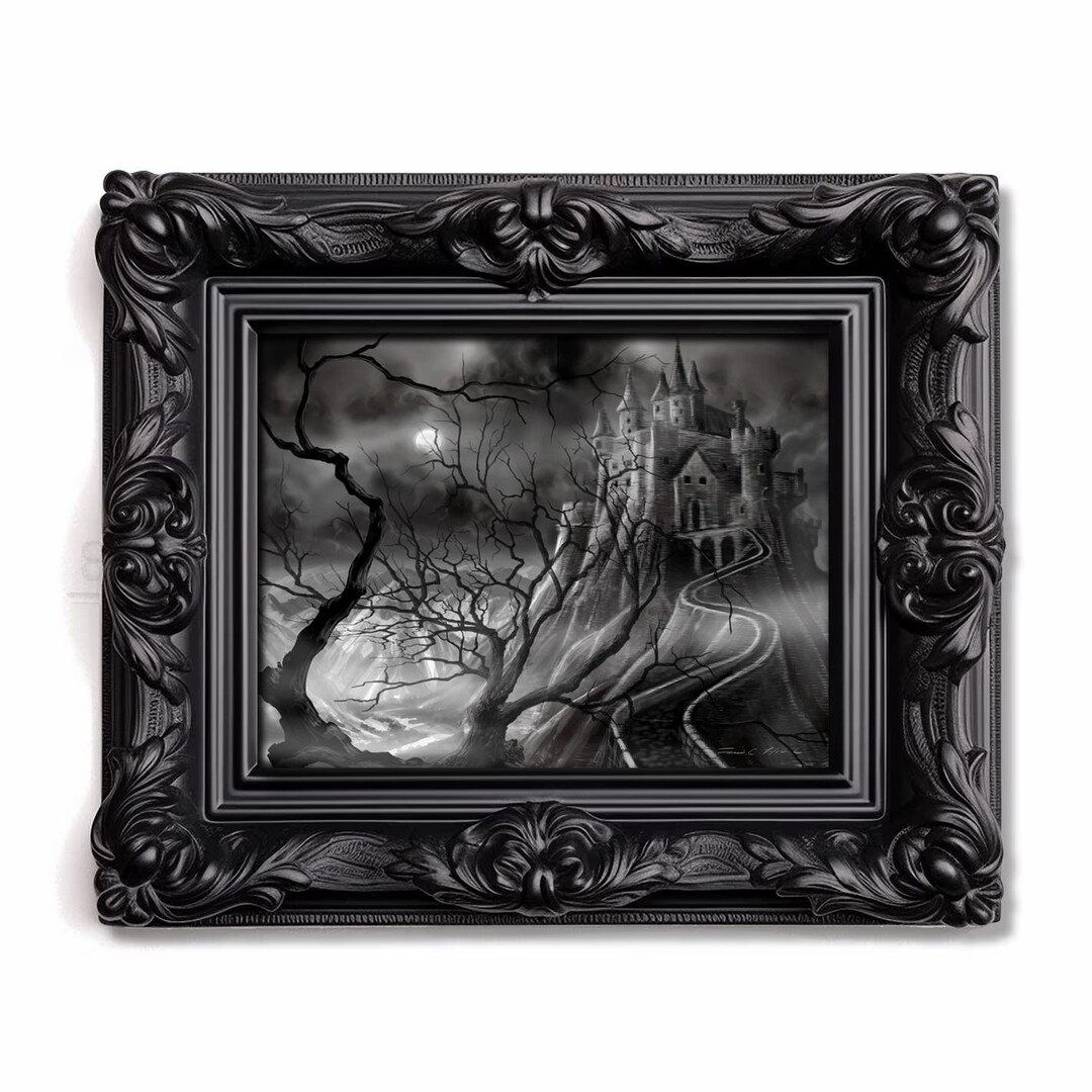 Frankenstein's Castle Print: Gothic Horror Art, Signed & Numbered