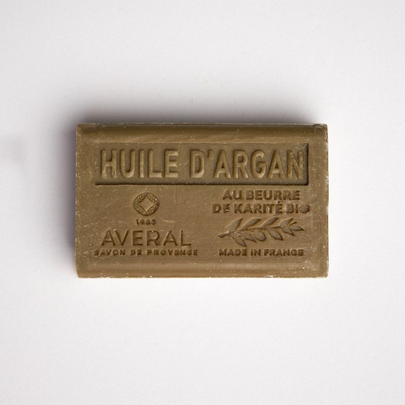 Argan Oil French Bar Soap, Long Lasting, Deeply Moisturizing, Made in Provence