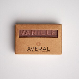 Vanilla bar soap made with organic olive oil - Made in France