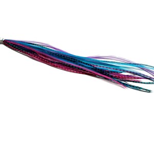 10 Mixed Real Feather Hair Extensions By Awesomefeathers - 5-11 Inches, Colored