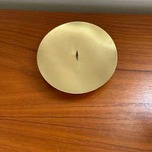 Vintage Large Germany Brass Tone Candleholder