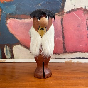 Vintage Mid Century Modern Teak Wood Figurine