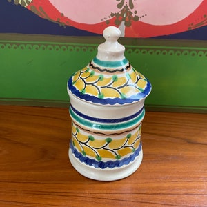 Vintage Mexican GTO Gorky Gonzalez Floral Jar