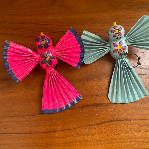 Paper Mache Birds Etsy