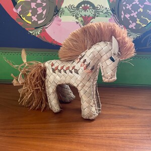 Vintage Wicker Horse