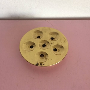 Vintage Quistgaard Dansk Designs Solid Brass  Round Candle Holder