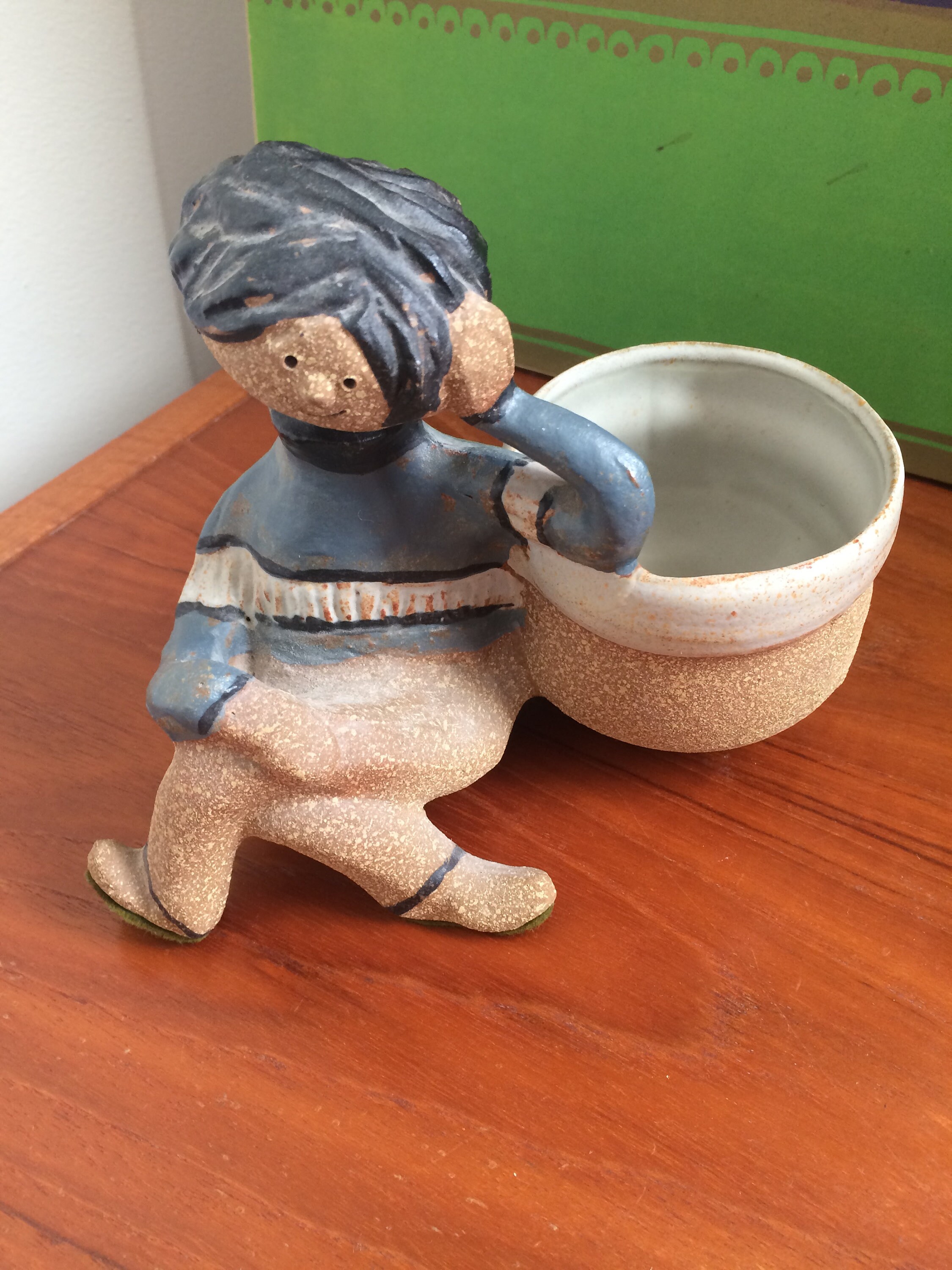 Metlox Poppet vintage ceramic girl 陶器 Metlox Poppet vintage