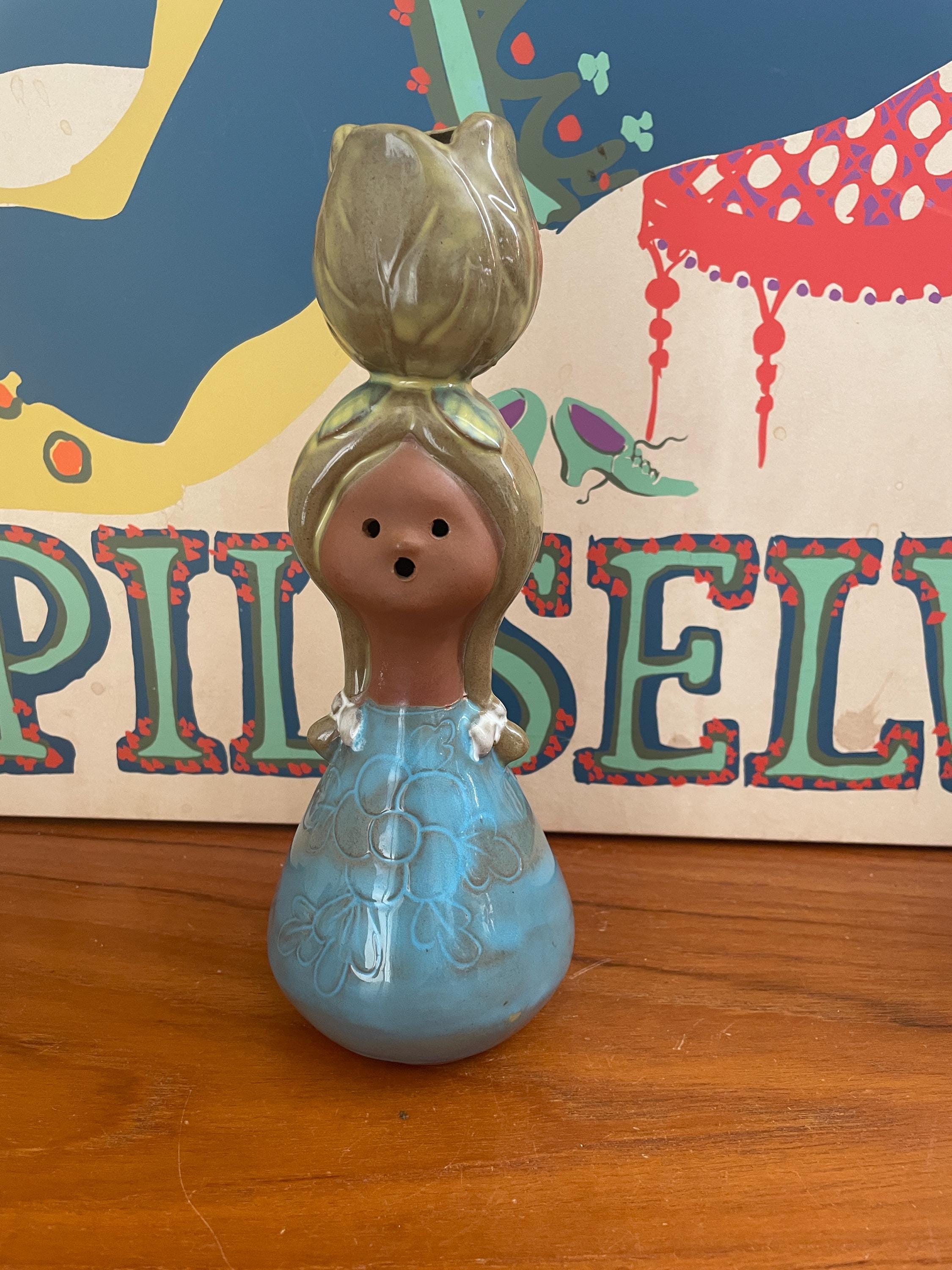 Metlox Poppet vintage ceramic girl 陶器 Metlox Poppet vintage