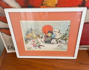 1965 Bjorn Wiinblad Four Seasons Framed Print
