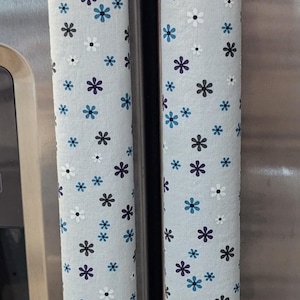 Refrigerator door handle covers (set of 2)/15.5&quot; long/kitchen decor/gray/reversible