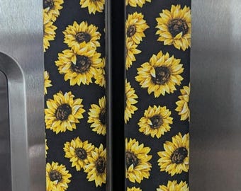 Two refrigerator and one microwave Sunflower door handle covers (set if 3)