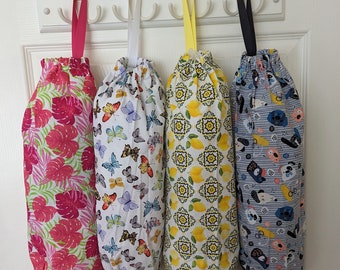 Grocery bag holder/plastic bag dispenser/kitchen holder/kitchen storage/recycling/bag holder