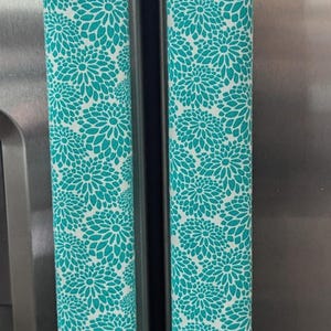 Refrigerator door handle covers (set of 2)/length 15.5&quot;/kitchen décor/fridge handles
