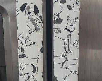 Dog refrigerator door handle cover (set of 3)