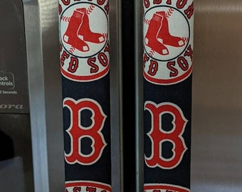 Boston Red Sox Refrigerator door handle covers (set of 2)/kitchen decor/15.5" long/baseball theme