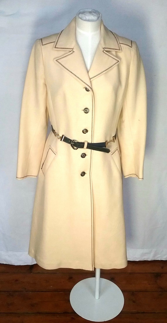 SOLD! 1960/70s Harrods Wool Coat by Mansfield