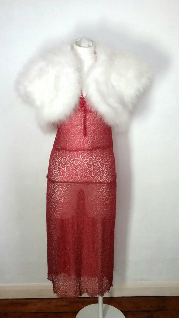 White Marabou Shrug