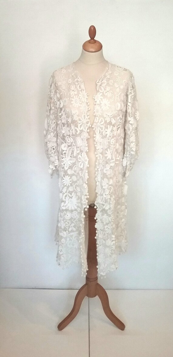 SOLD* Edwardian Irish Crochet Coat