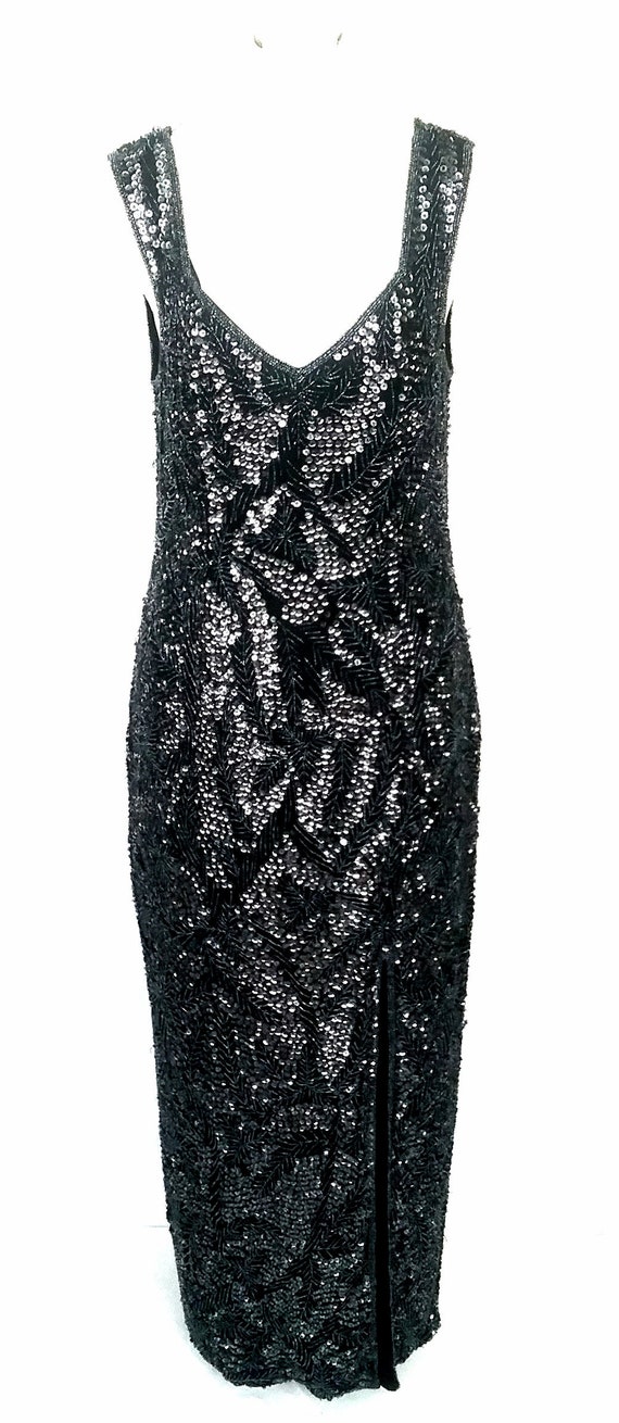 Vintage Beaded/Sequinned Evening Dress