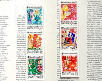 Two Bookmarks with Postage Stamps, Tales, Vintage stamps, National Children's Year 1979