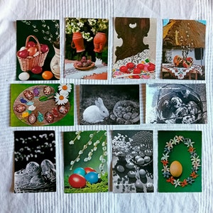 Cartoline di Pasqua, Vintage anni '60-'80, Foto in bianco e nero e Foto a colori