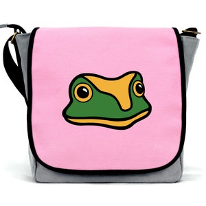 Sac grenouille pour filles | | en toile imperméable à l’eau | de sangle de corps croisé Fermeture à glissière