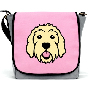 Sac Labradoodle pour filles | | en toile imperméable à l’eau | de sangle de corps croisé Fermeture à glissière
