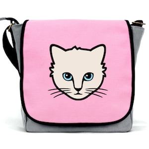 Sac pour chat pour filles | | en toile imperméable à l’eau | de sangle de corps croisé Fermeture à glissière