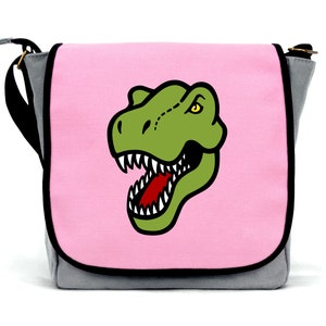 Sac de dinosaures pour filles | | en toile imperméable à l’eau | de sangle de corps croisé Fermeture à glissière