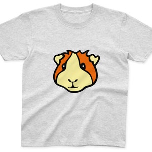 Kids Guinea Pig T-Shirt | 100% Cotton | Pink, Blue, Yellow and Grey