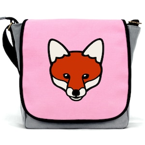 Sac Fox pour filles | | en toile imperméable à l’eau | de sangle de corps croisé Fermeture à glissière