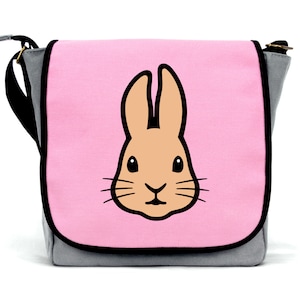 Sac lapin fille | Toile imperméable | bandoulière | Fermeture éclair