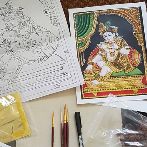Do It Yourself Tanjore Painting Kits Etsy