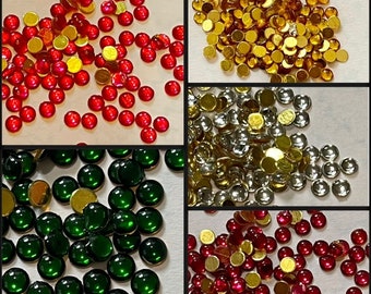 Round acrylic Kemp Stones jewelry - 800 pcs for art & Craft, Embroidery and Jewellery Making